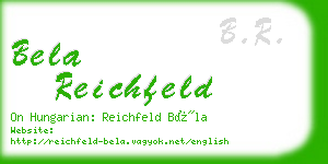 bela reichfeld business card